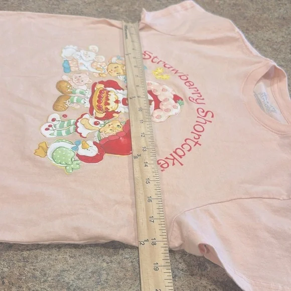 Strawberry Shortcake Short Sleeve Graphic Tee Pink Womens Size Small - Picture 5 of 6